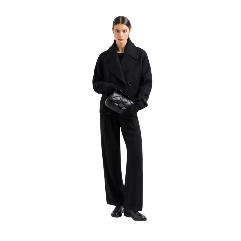 Emporio Armani Korte Jas Black Dames