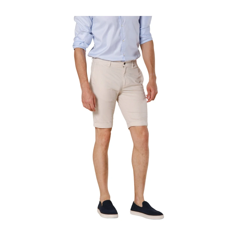 Mason's London Heren Chino Bermuda Shorts Beige Heren
