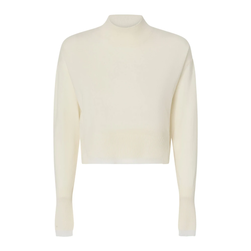 Pinko Witte coltrui kasjmiermix trui Beige Dames