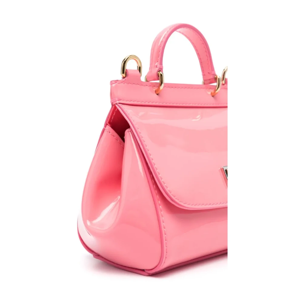 Dolce & Gabbana Roze Leren Crossbody Tas voor Kinderen Pink Dames