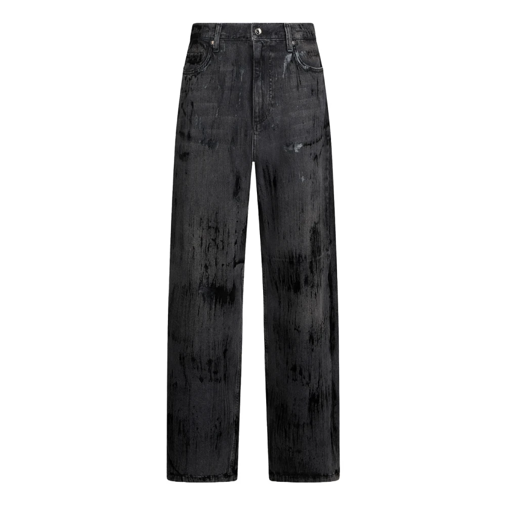 Liu Jo Femme Noir Jeans, Taille: W24 Jean Large Taille Haute