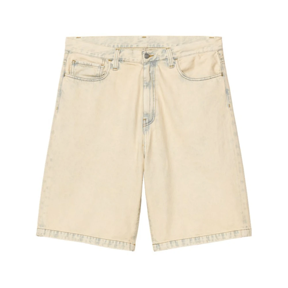 Carhartt Wip Men's Beige Denim Shorts, W30, Durable Casual Shorts
