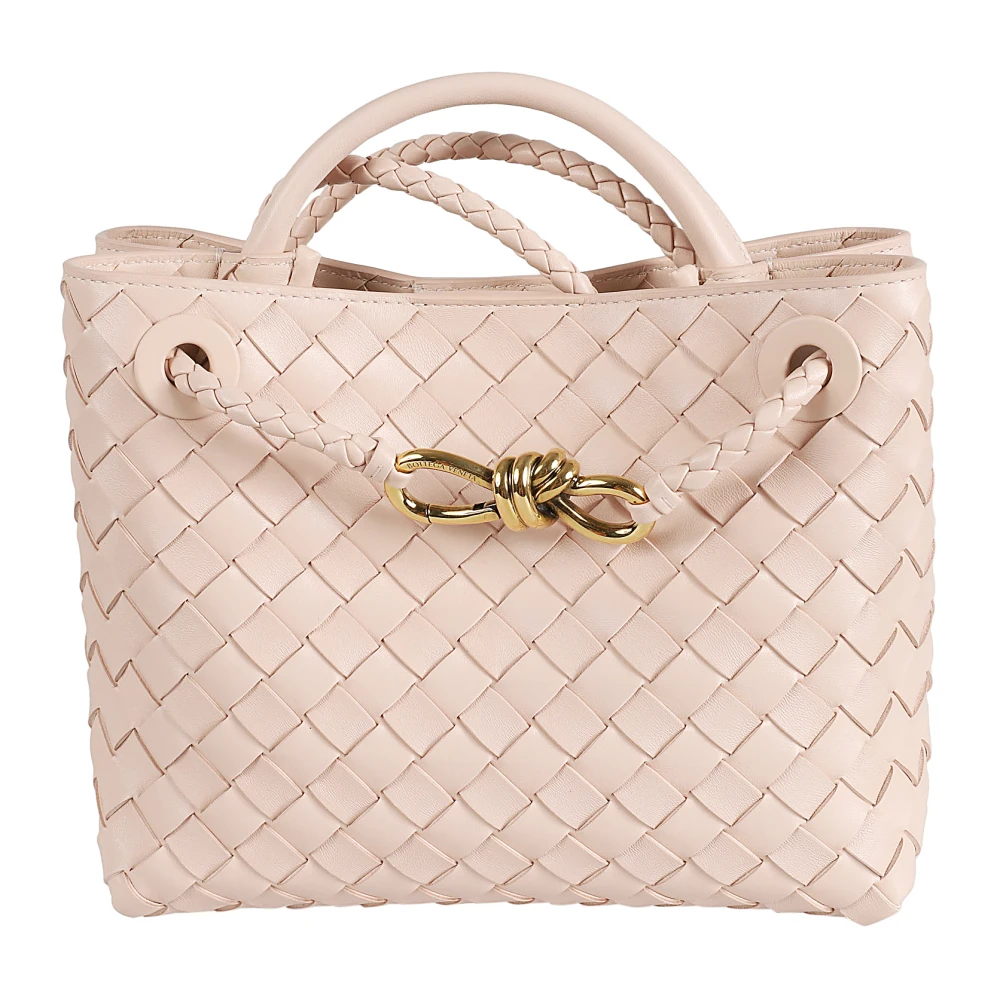 Bottega Veneta Petale M Brass Dames Handtas Pink Dames