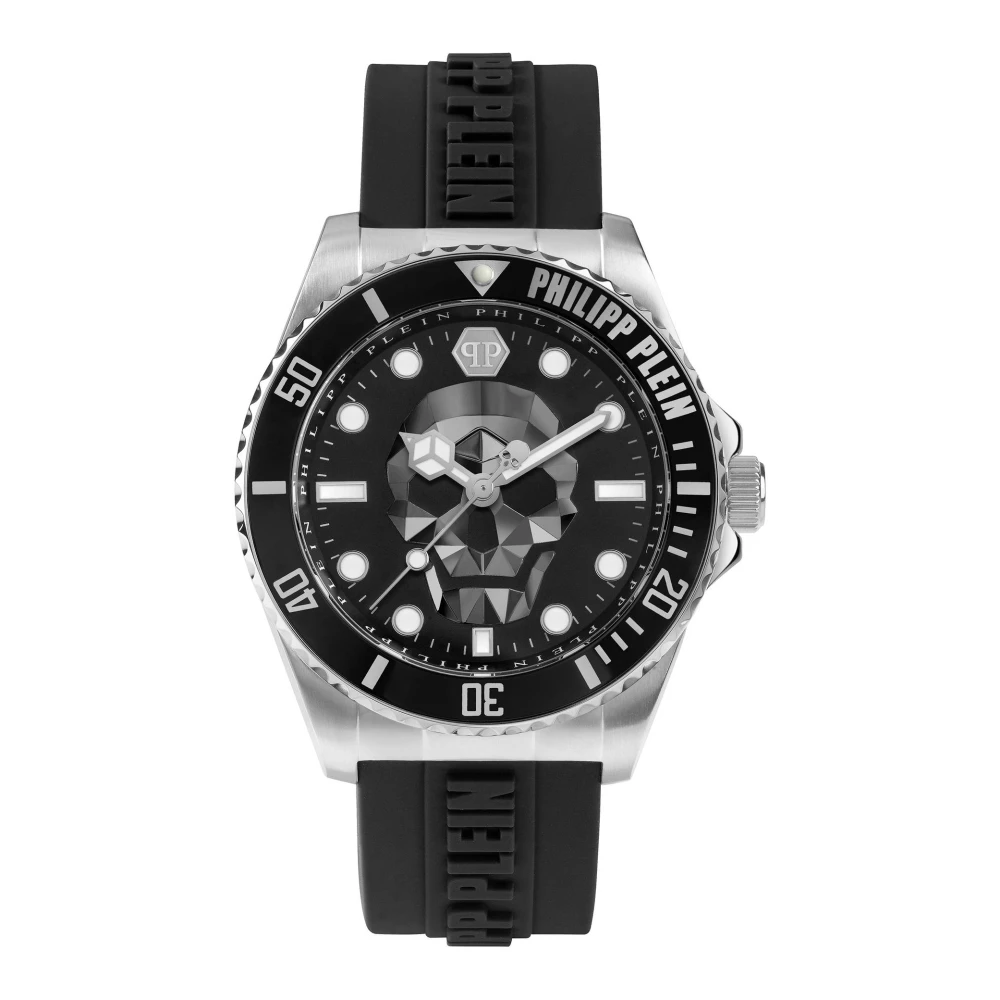 Philipp Plein Men's Watch The Skull Diver Black/Steel PWOAA0122 - Image 3