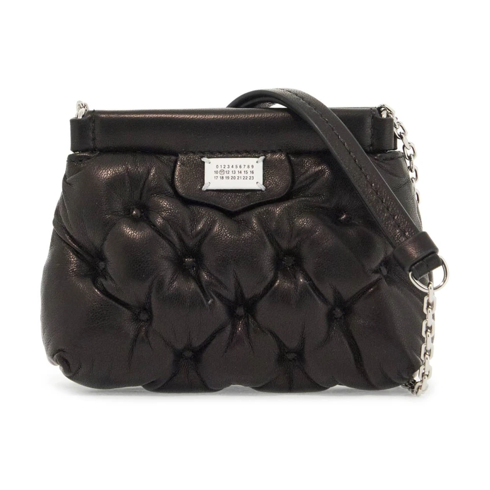 Maison Margiela Quiltad Läder Mini Glamväska Black, Dam