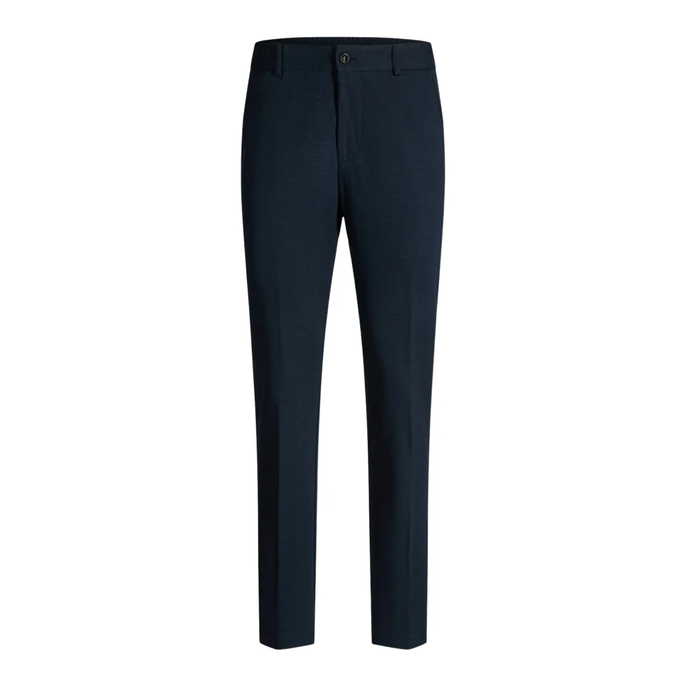 Strellson Mannelijk Blauw Broeken Heren, M, Leer, Suit Broeken Met Geribbelde Textuur
