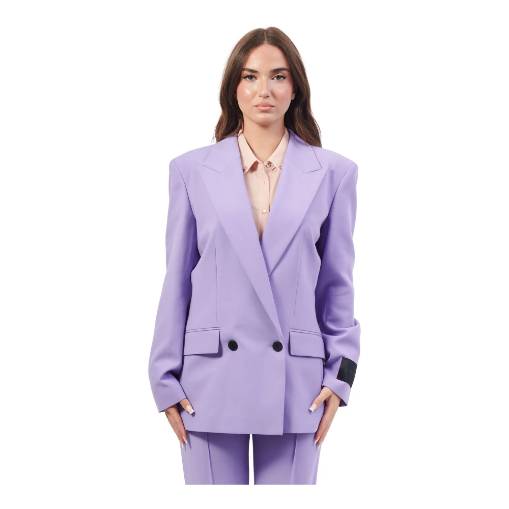 Hugo - Jackets > Blazers - Purple - Hugo - Modalova