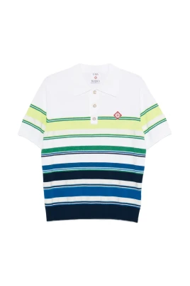 Gradient Stripe Polo Shirt