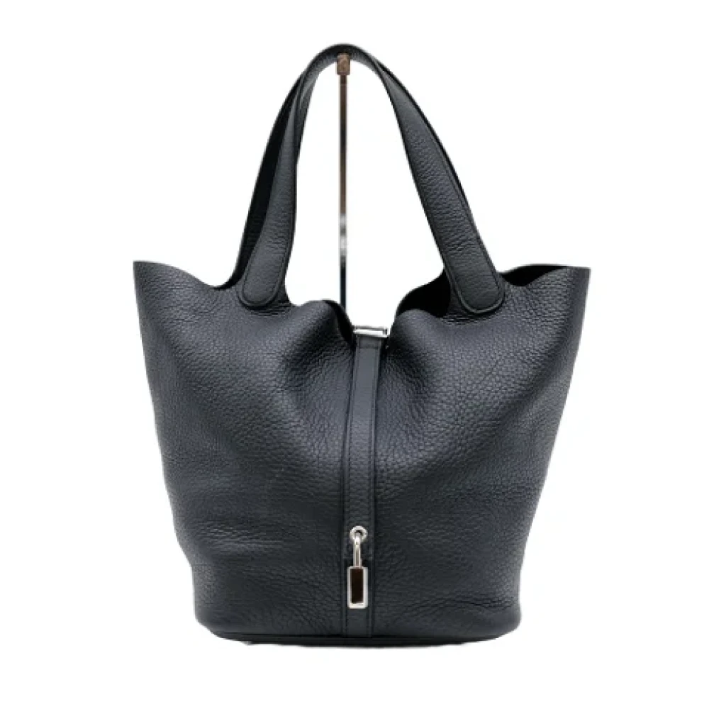 Hermès Vintage Pre-owned Fabric handbags Black Dames