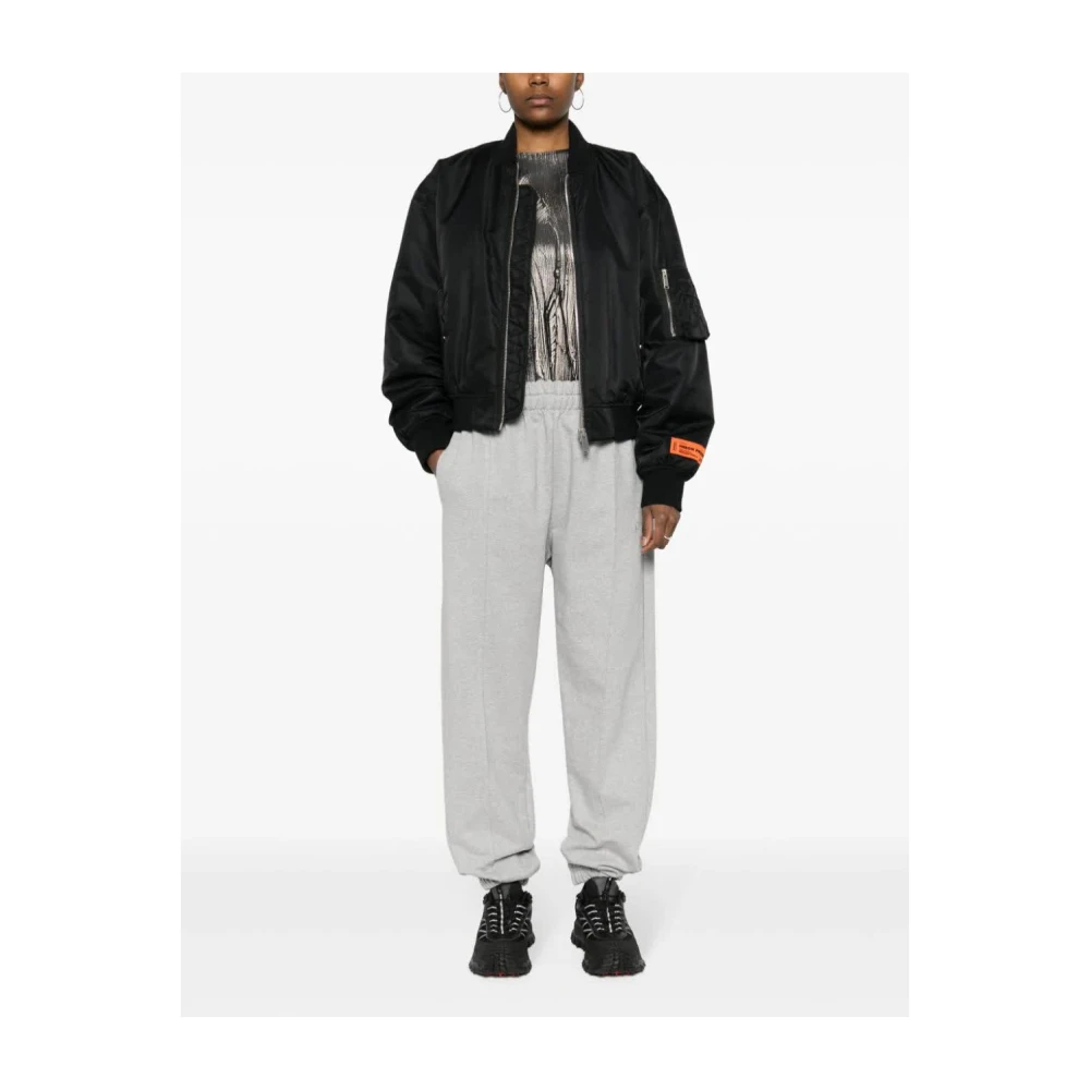 Gcds Grijze Logo Sweatpants Gray Heren