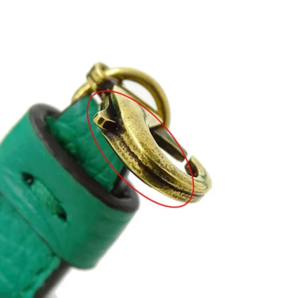 Salvatore Ferragamo Pre-owned Leather handbags Green Dames