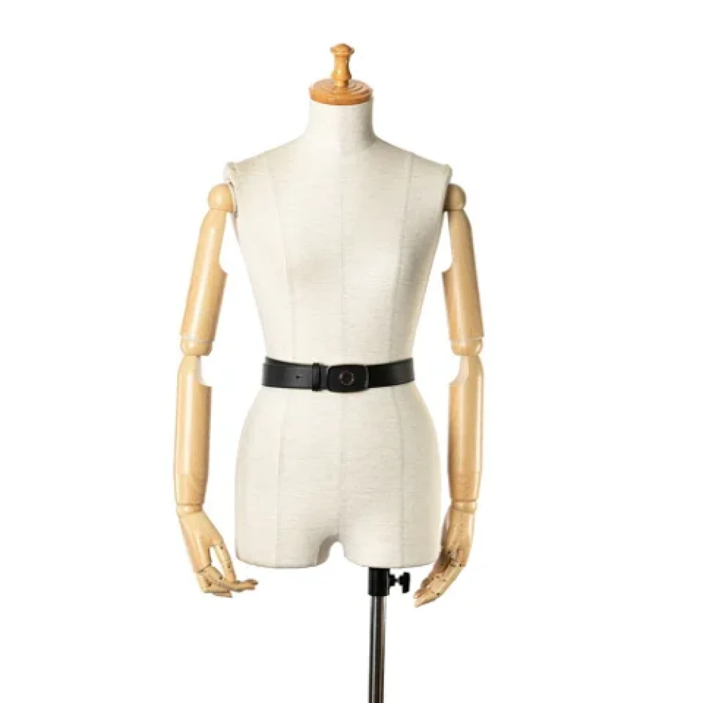 Bvlgari Vintage Pre-owned Leather belts Black Heren