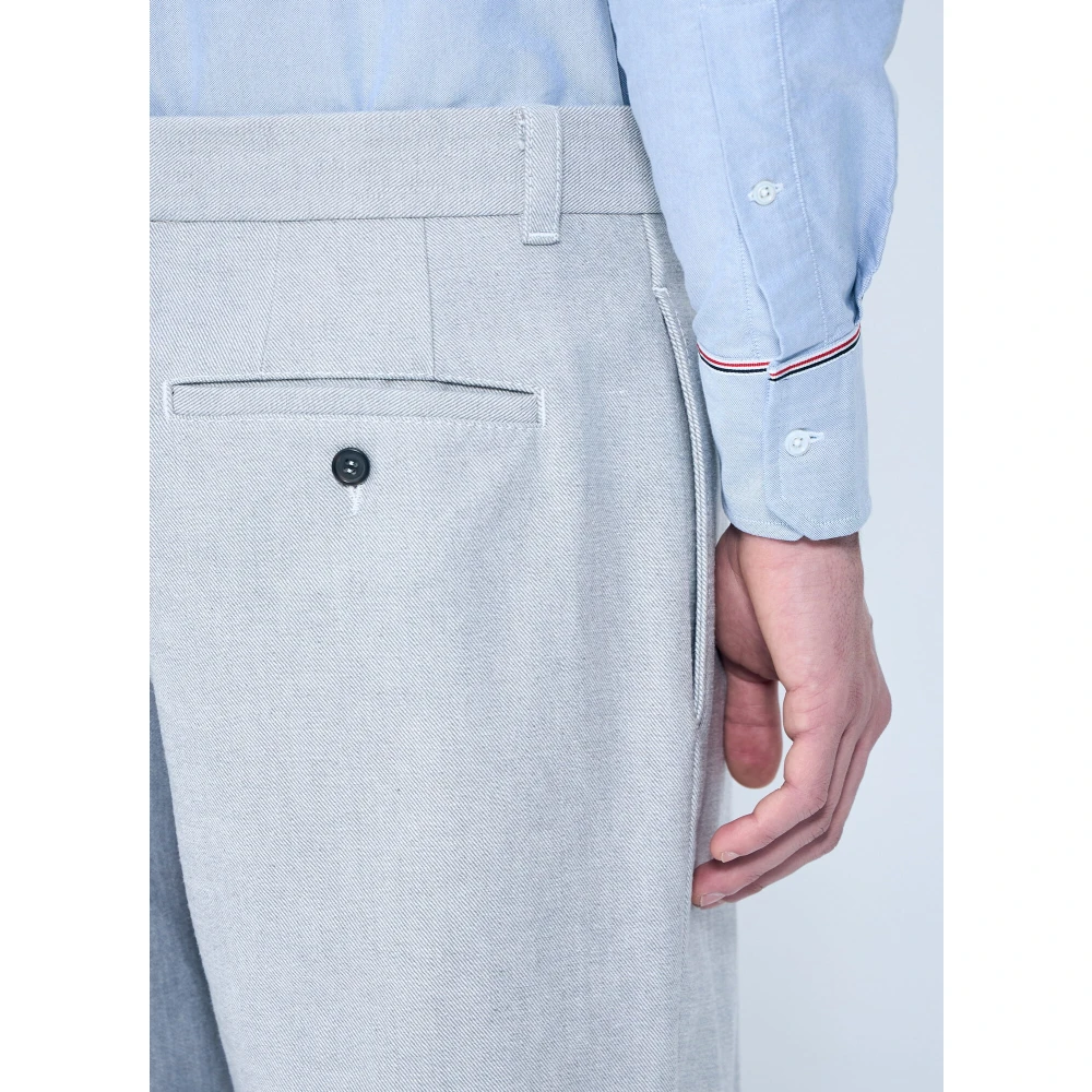 Thom Browne Contrastpaneel Pantalon Gray Heren