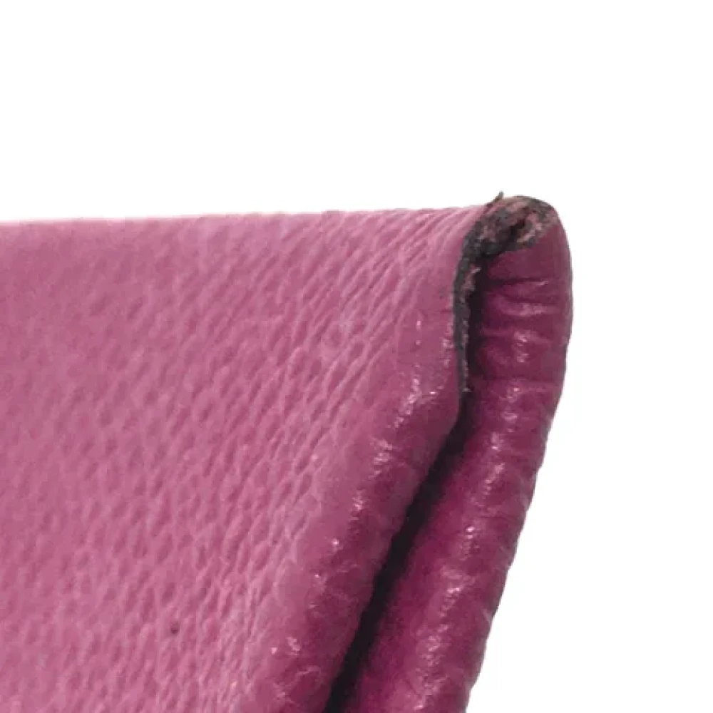 Hermès Vintage Pre-owned Leather wallets Purple Dames