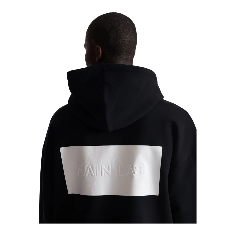 Balmain Main Lab Zipped Hoodie Black Heren