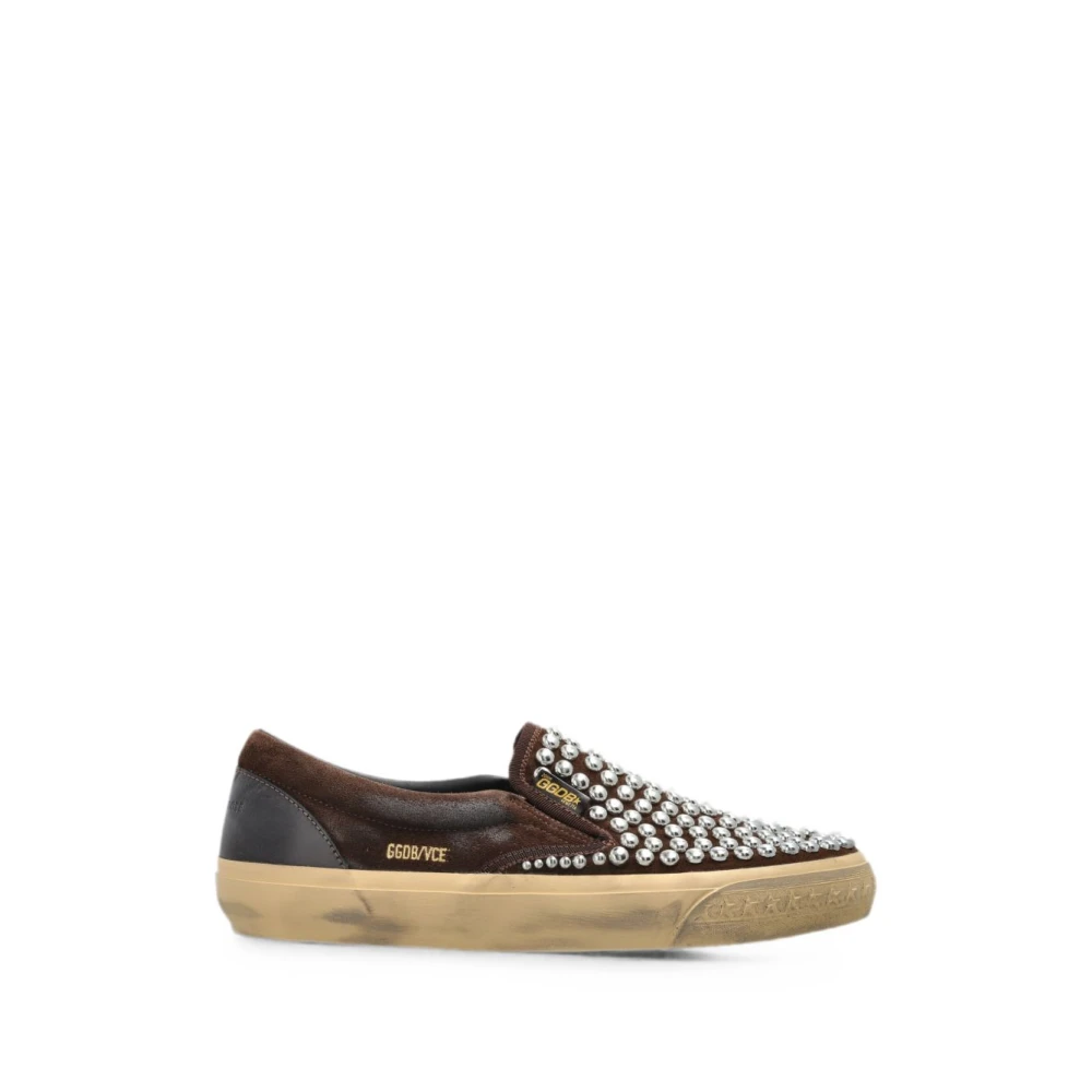Golden Goose VCE Sneakers met Studs Heren Schoenen Bruin