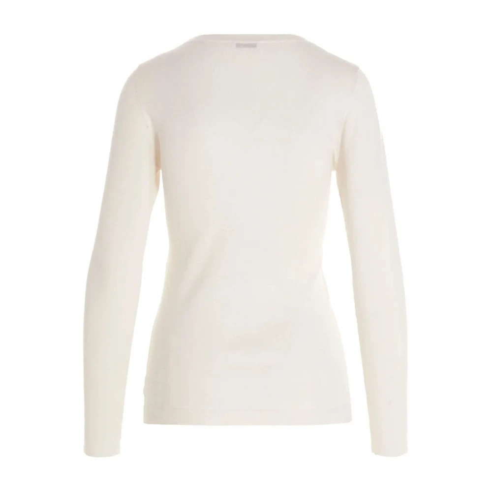BRUNELLO CUCINELLI Luxe Cashmere Crewneck Pullover White Dames