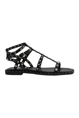 Svart Stud Sandal