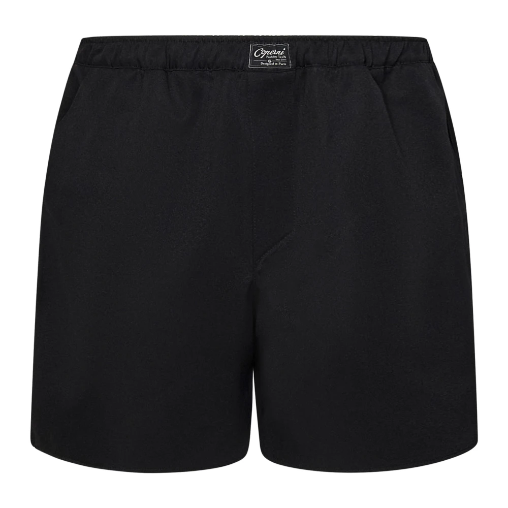 Coperni Zwarte Elastische Taille Shorts Regular Fit Black