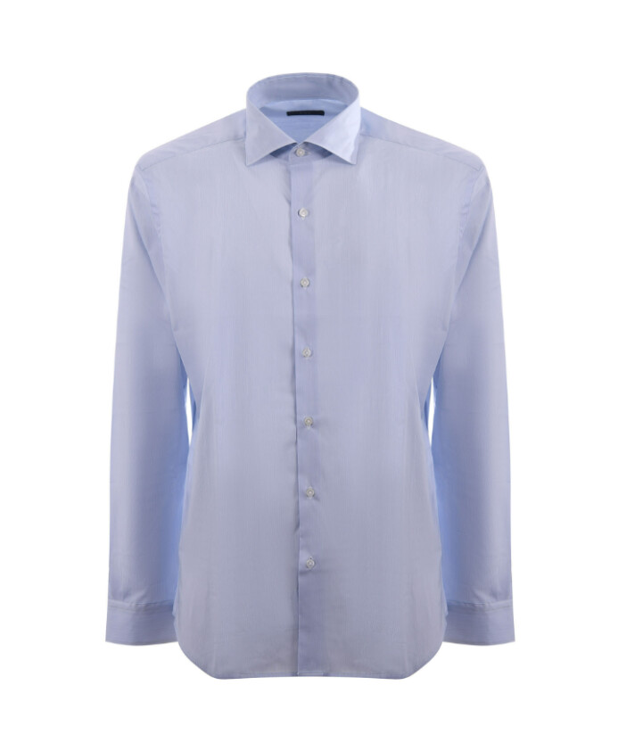 chemise-a-rayures-bleu-clair-en-popeline-extensible