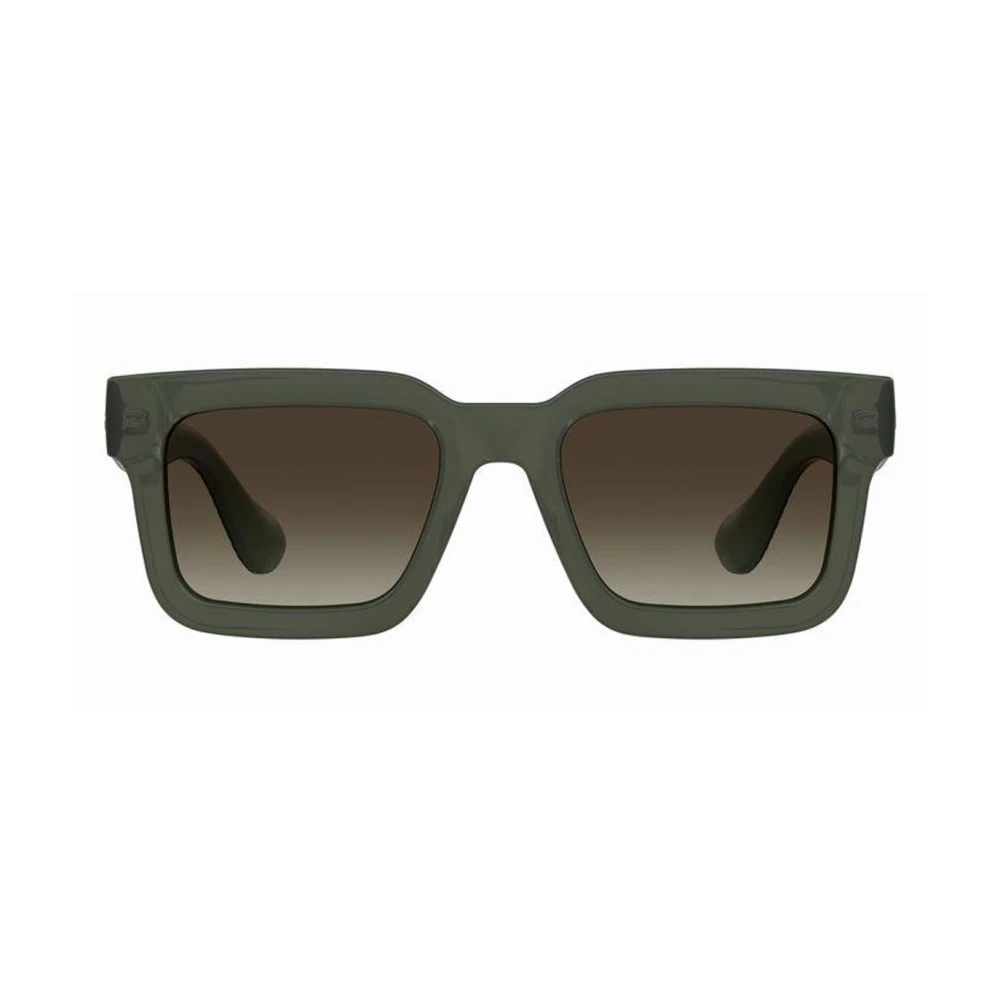 Havaianas Modernt solglasögon med rektangulär båge och bruna gradientlinser Green, Unisex