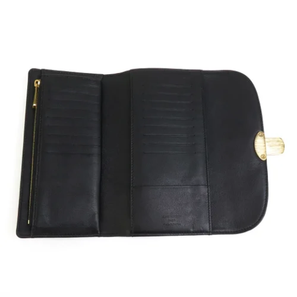Louis Vuitton Vintage Pre-owned Leather wallets Black Dames
