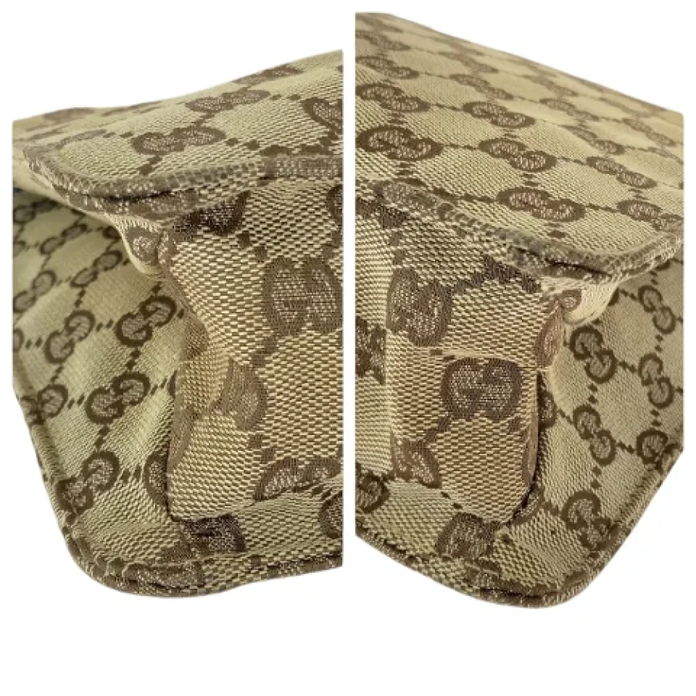 Gucci Vintage Pre-owned Canvas crossbody-bags Brown Dames