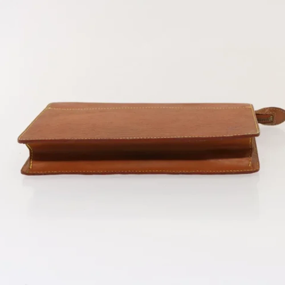 Louis Vuitton Vintage Pre-owned Leather clutches Brown Heren