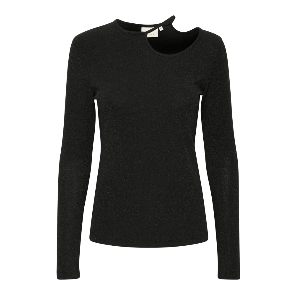 Kaffe Jersey Blouse Zwart Diep Black Dames