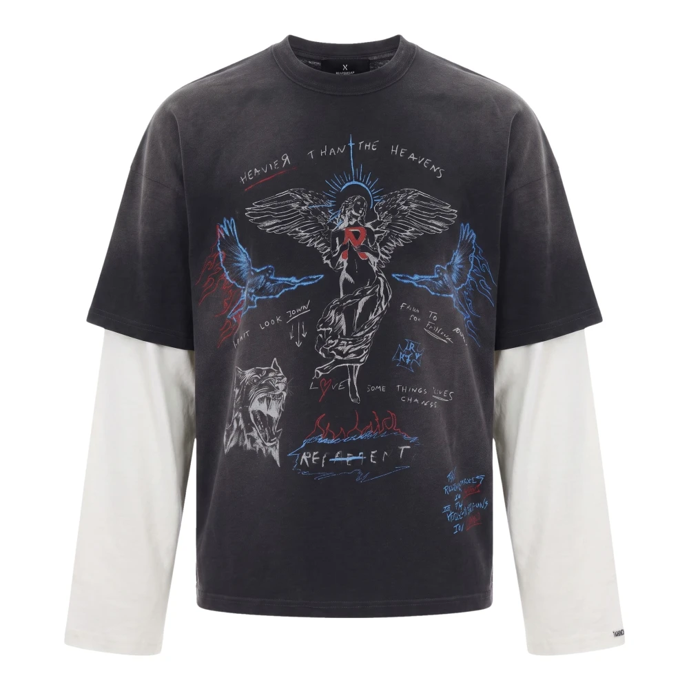 Represent Uomo Nero - T-Shirt A Maniche Lunghe Heavier Than The Heavens - Tops - M - Immagine 1