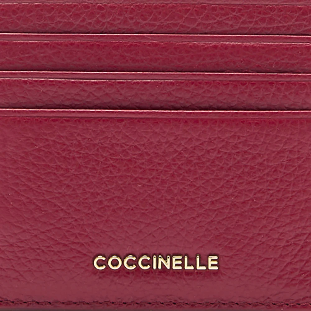 Coccinelle Metallic Soft Portemonnee Organizer Red Heren