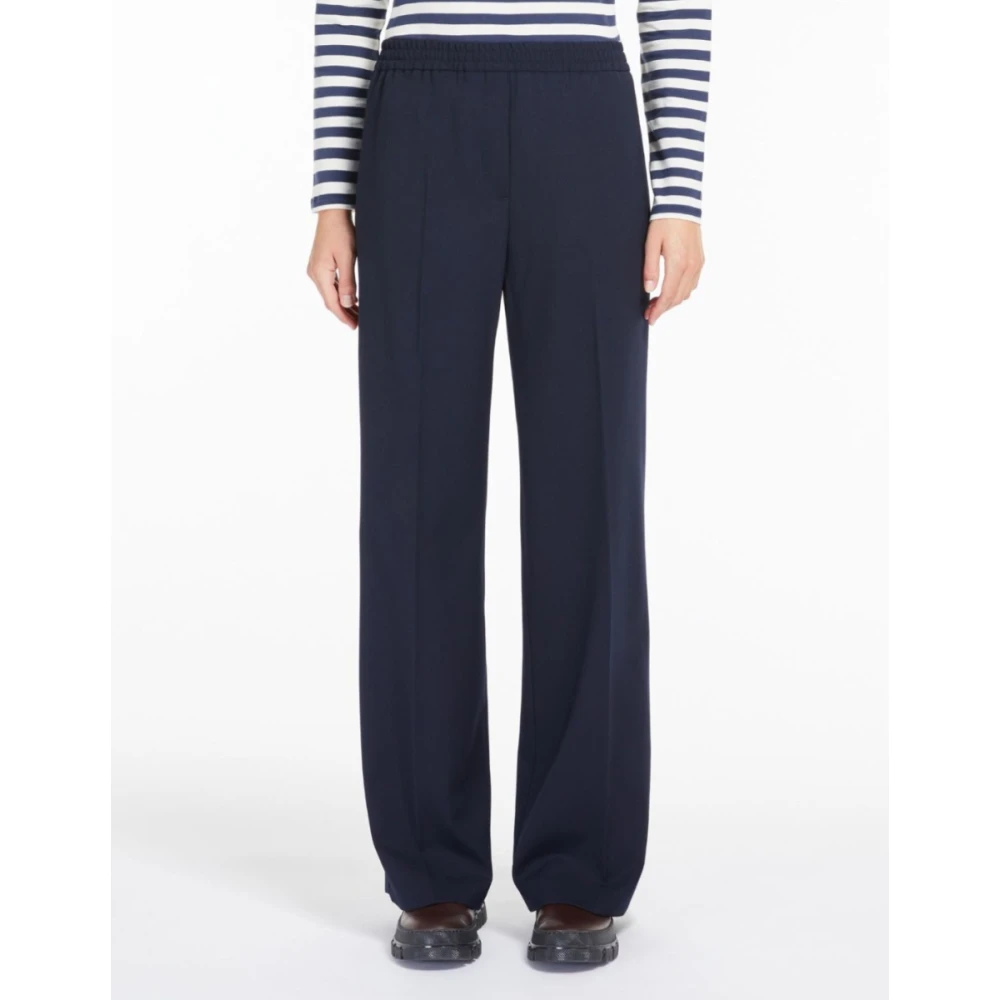 Max Mara Weekend Donkerblauwe Petra Broek Blue Dames