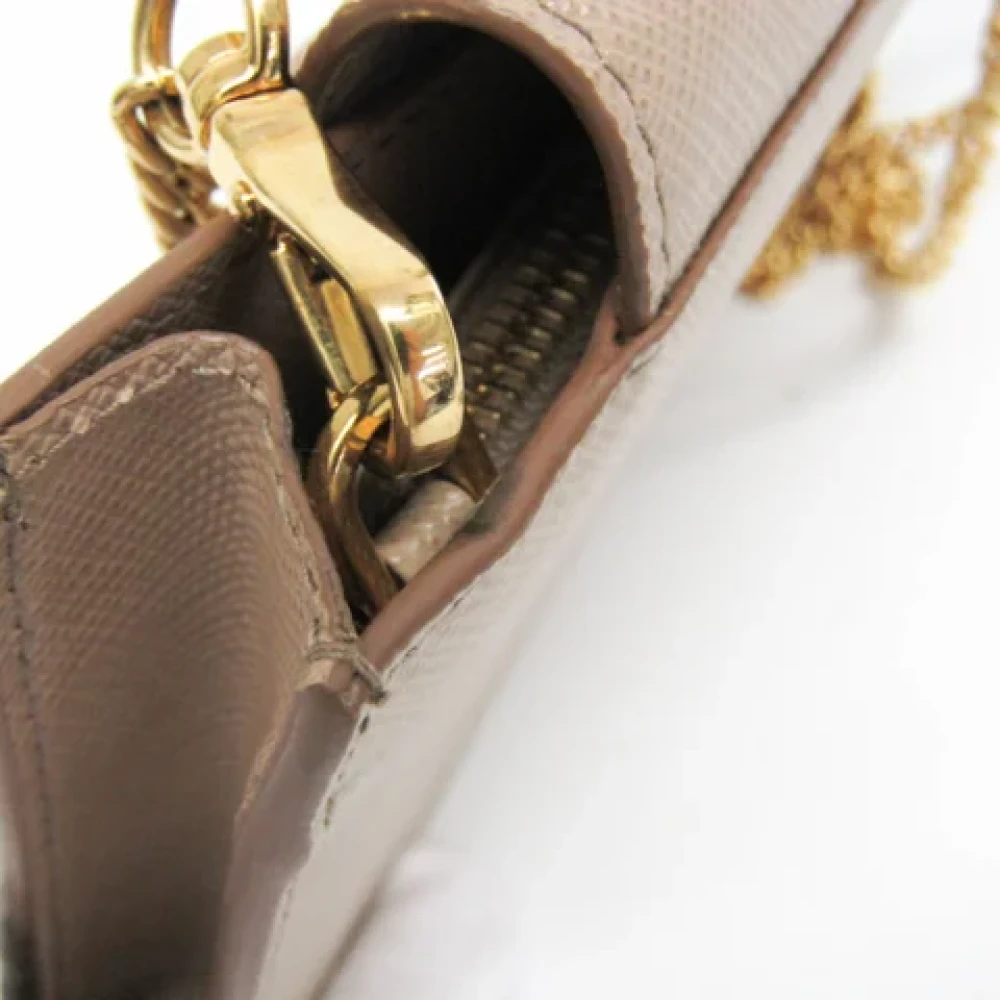Prada Vintage Pre-owned Fabric prada-bags Beige Dames