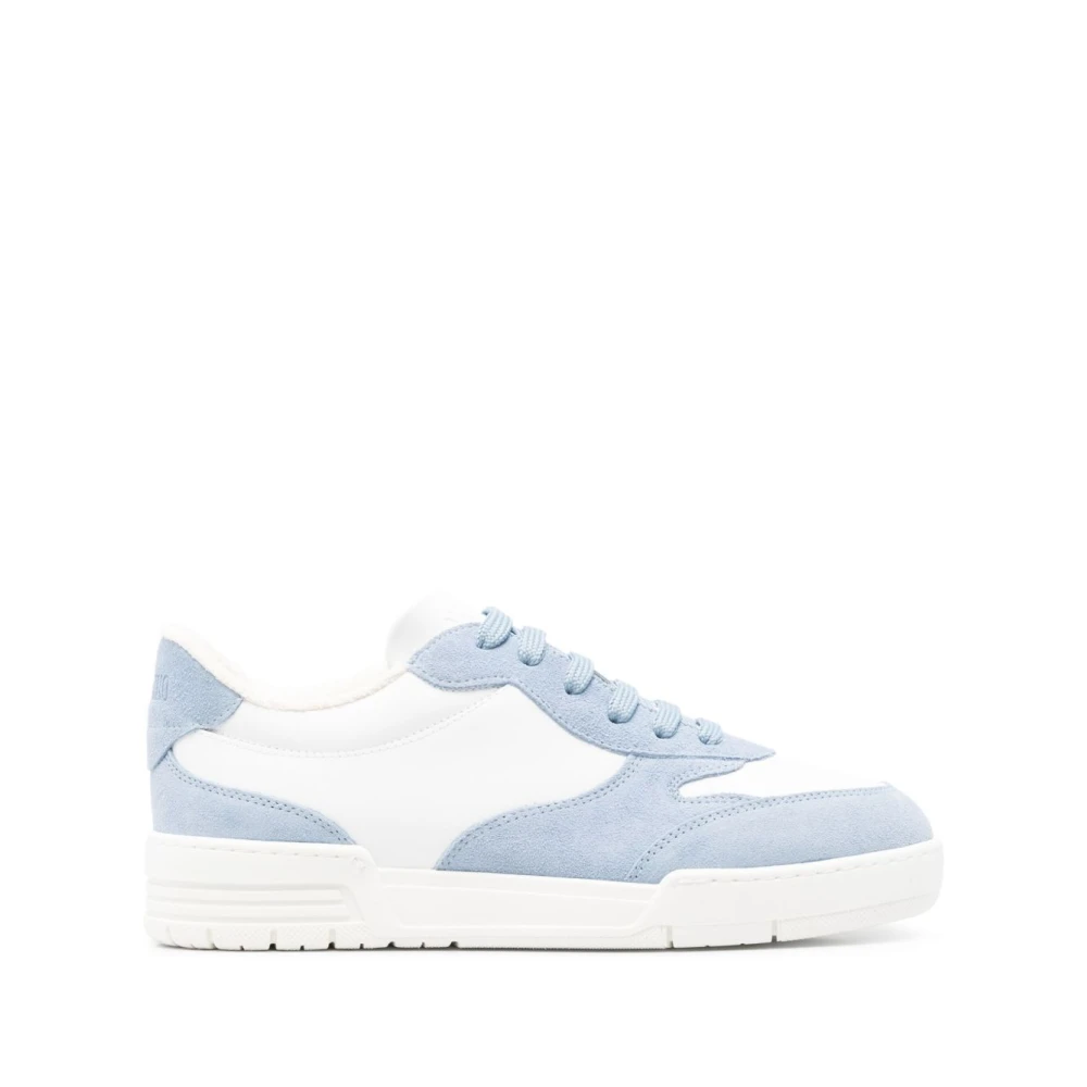 Moschino Blauwe veterschoenen met merkhiel Heren Schoenen
