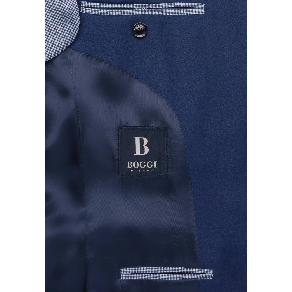 Boggi Milano Pak Zuivere Wol Blue Heren