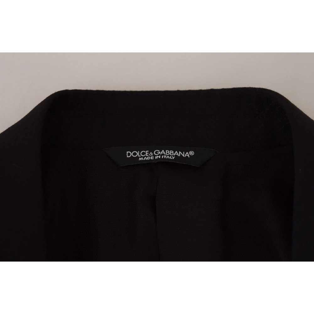Dolce & Gabbana Zwart enkellange 2-delige MARTINI-pak Black Heren
