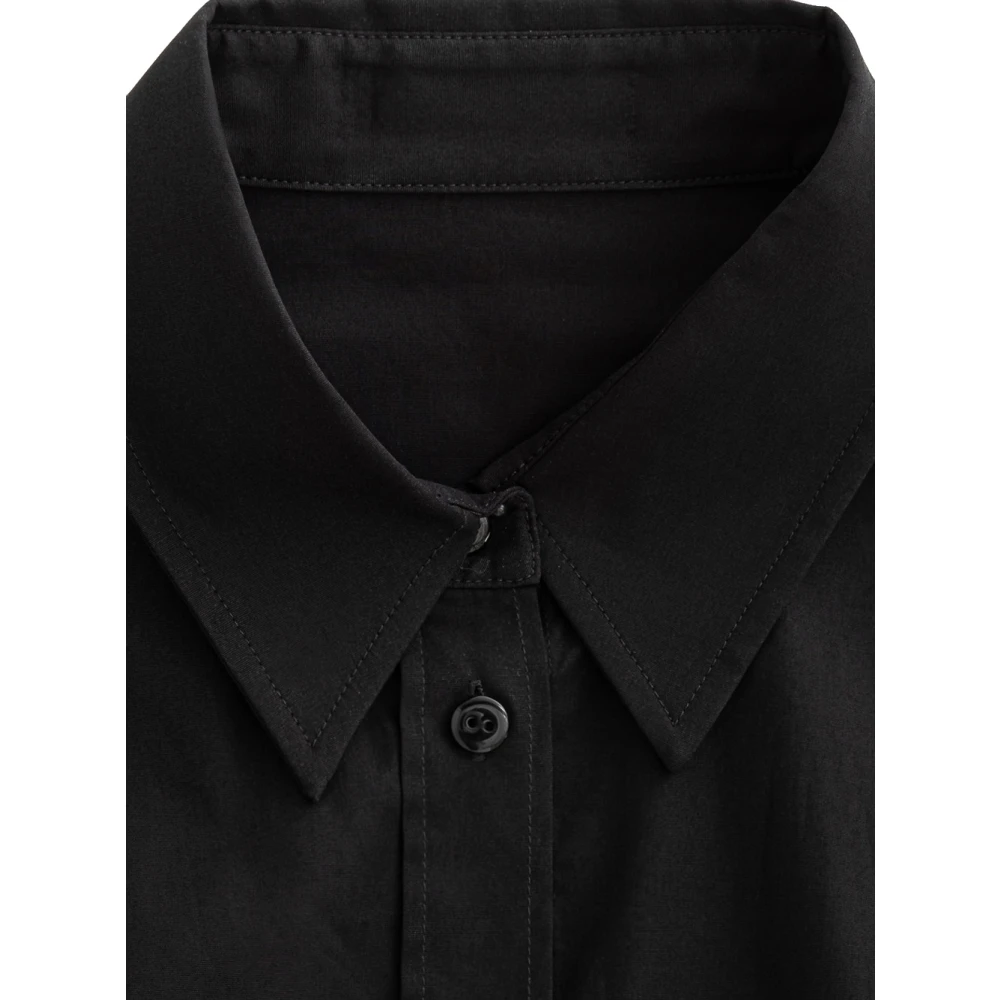 Dolce & Gabbana Zwarte Katoenen Overhemd Black Heren