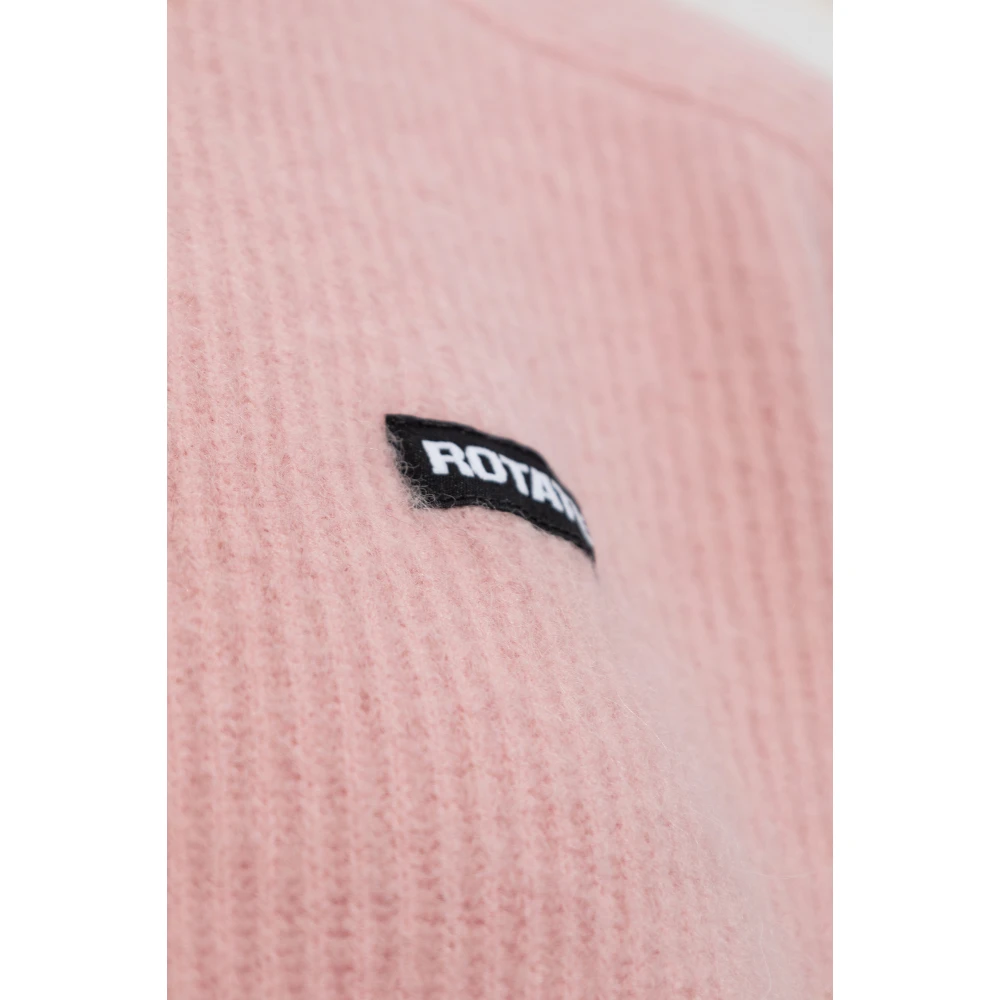Rotate Birger Christensen Trui met logo Pink Dames