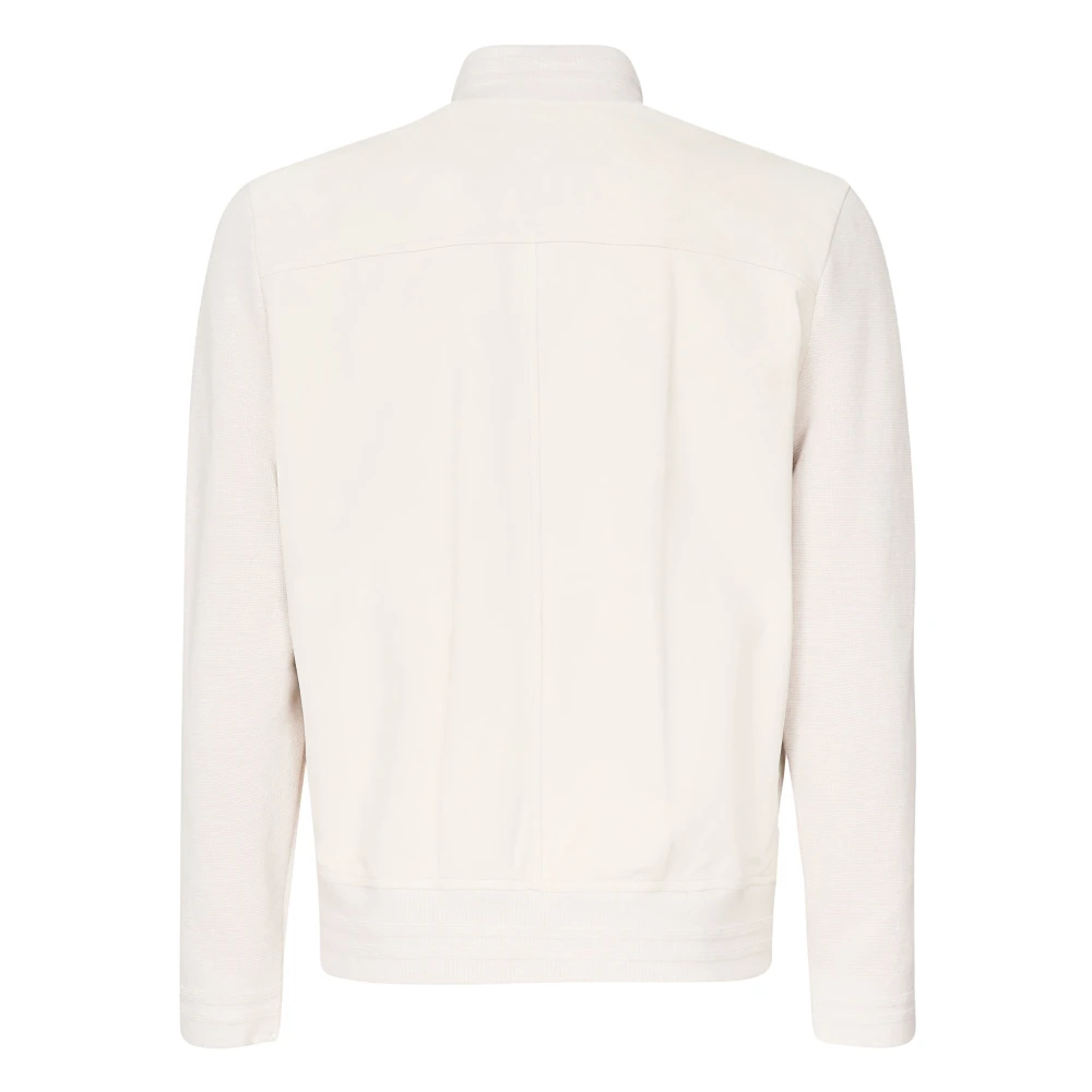 Eleventy Bi-materiaal jas Beige Heren