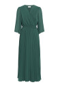 robe-verte-a-fleurs-plissee