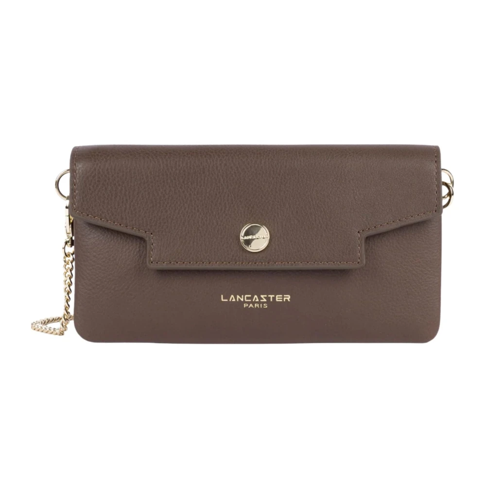 Lancaster Brown Wallets & Cardholders, Female, One Size, Grace Leather Clutch Wallet