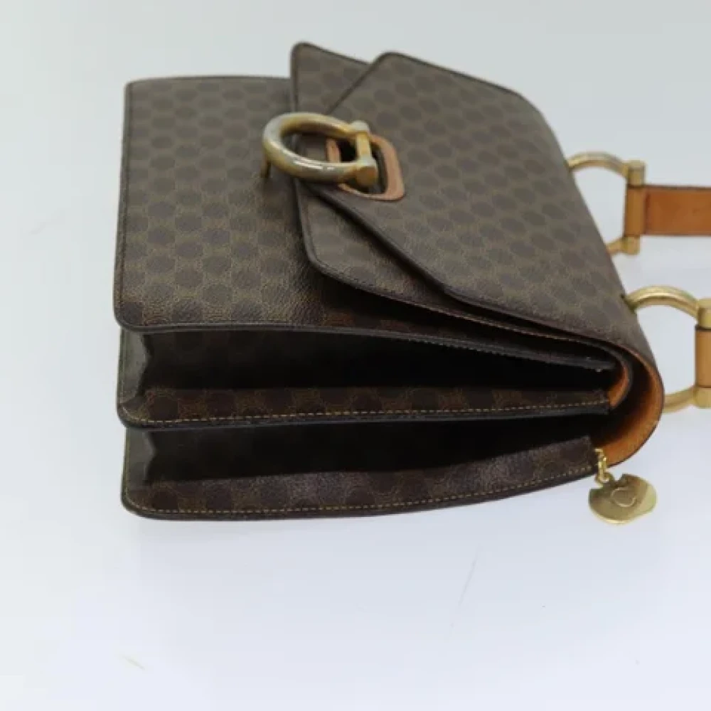Celine Vintage Pre-owned Leather handbags Brown Dames