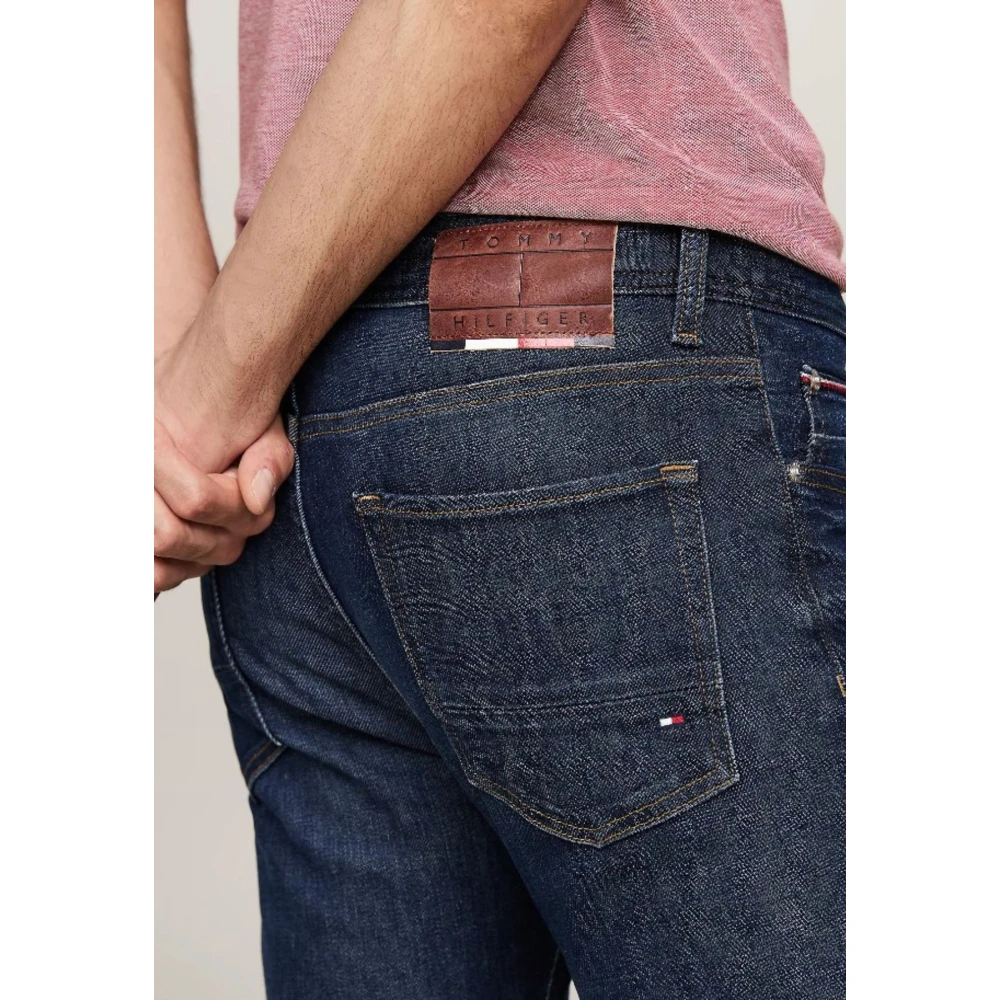 Tommy Hilfiger Slim Blauwe Jeans voor Mannen Blue Heren