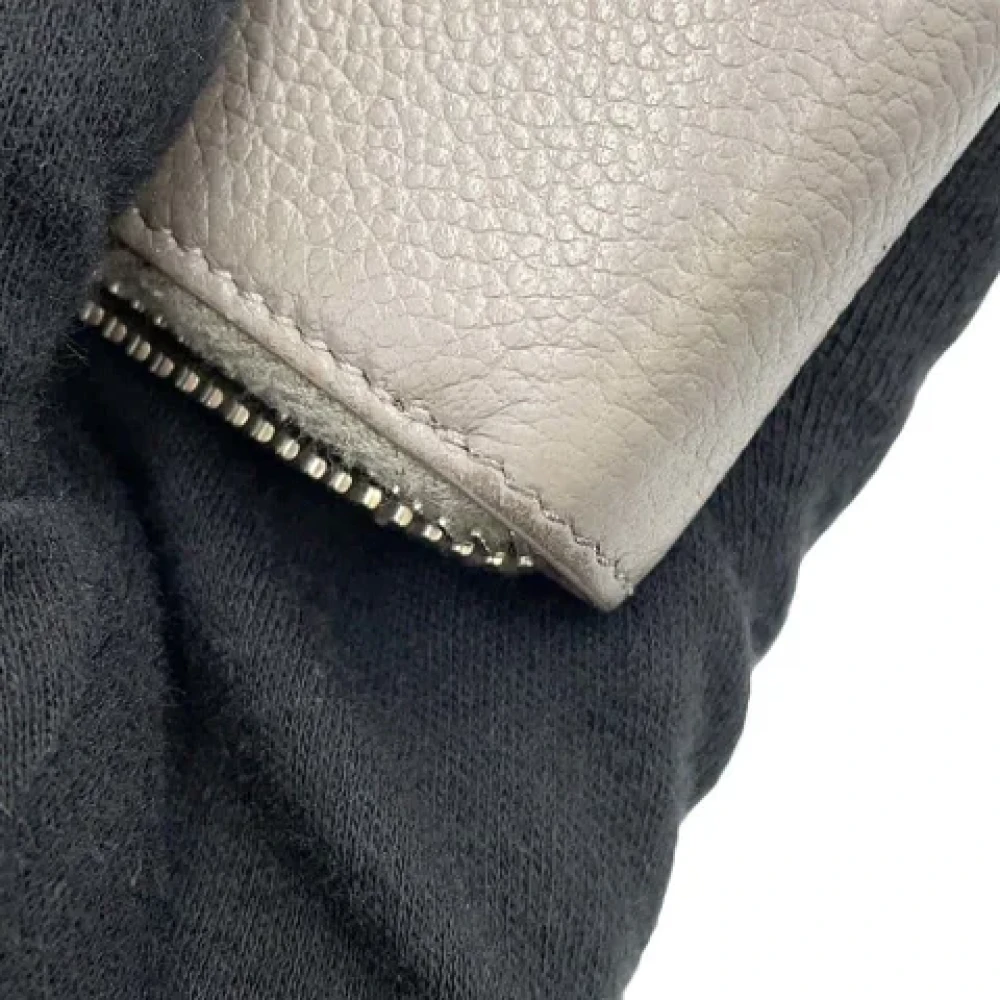 Saint Laurent Vintage Pre-owned Leather wallets Gray Dames