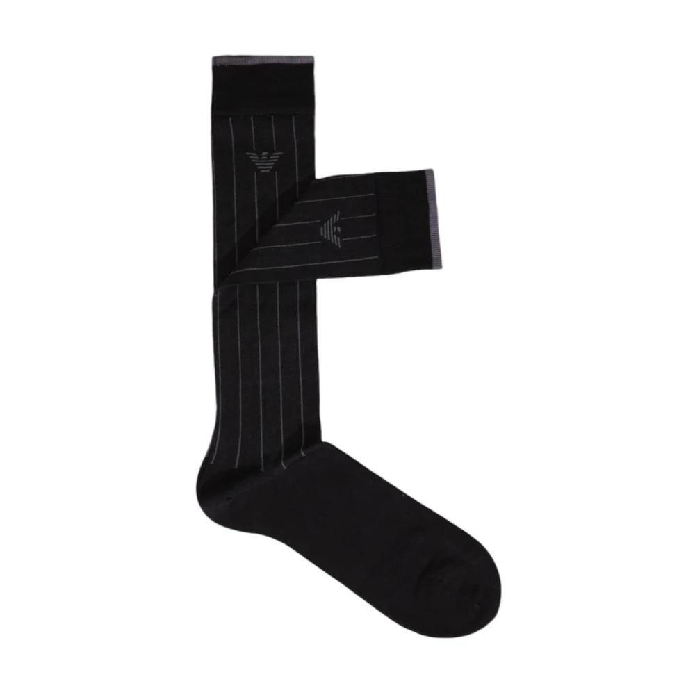 Emporio Armani Pinstripe Katoenmix Ondergoed Black Heren