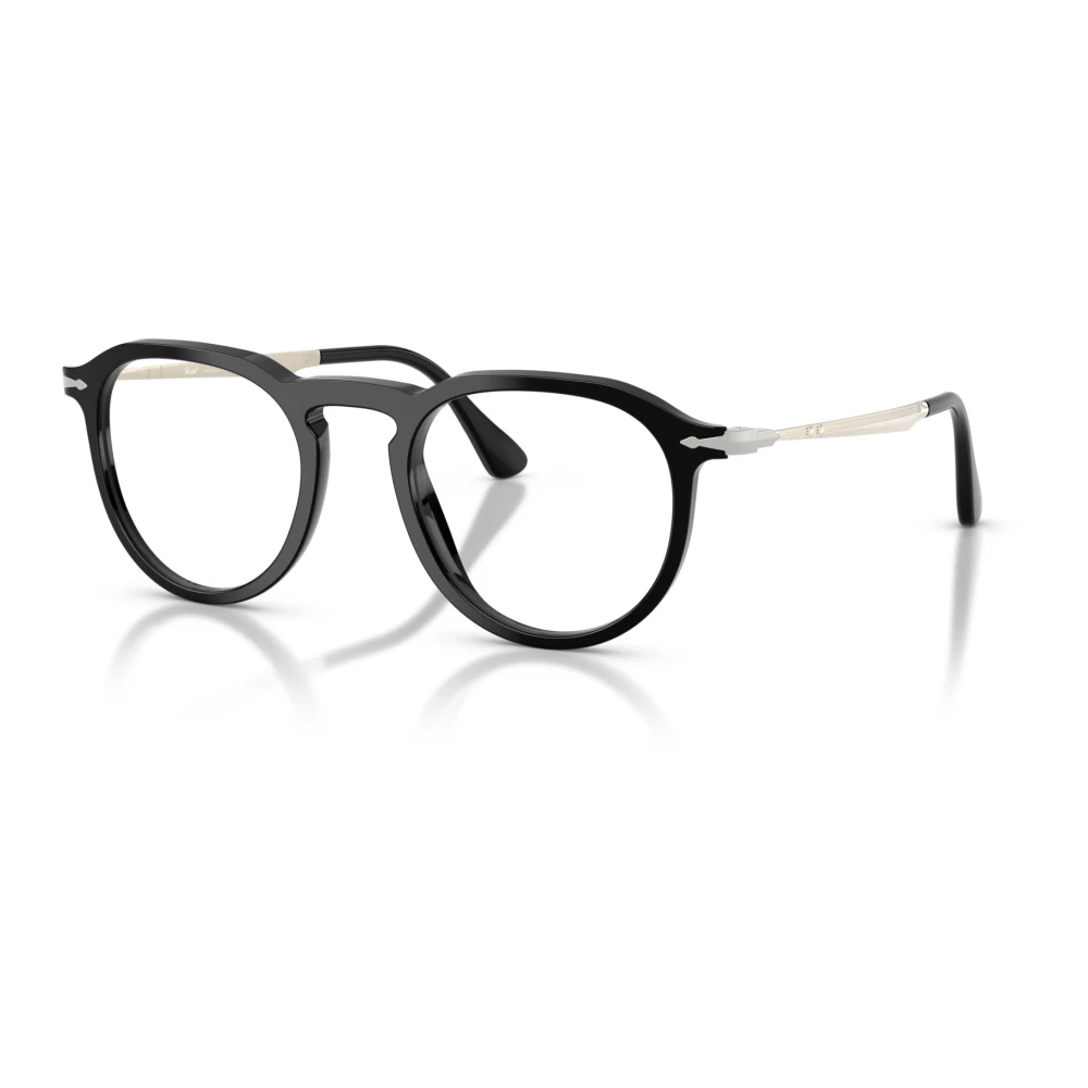 Persol Unisex Black Glasses, 51 Mm, Pantos Sunglasses