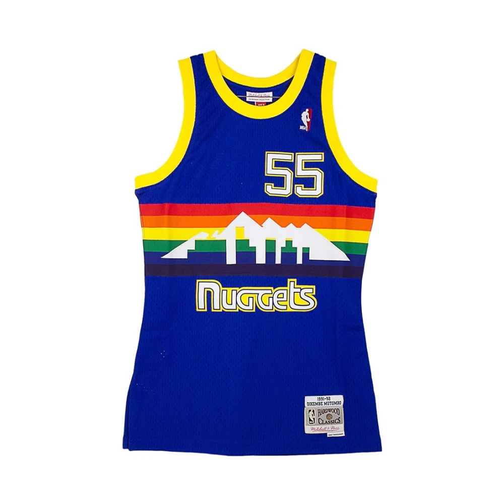 Mitchell & Ness NBA Swingman Jersey Dikembe Mutombo Blue Heren