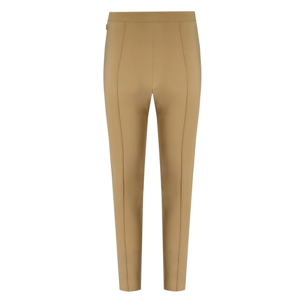 Elisabetta Franchi Kameel Slim Fit Broek Beige Dames