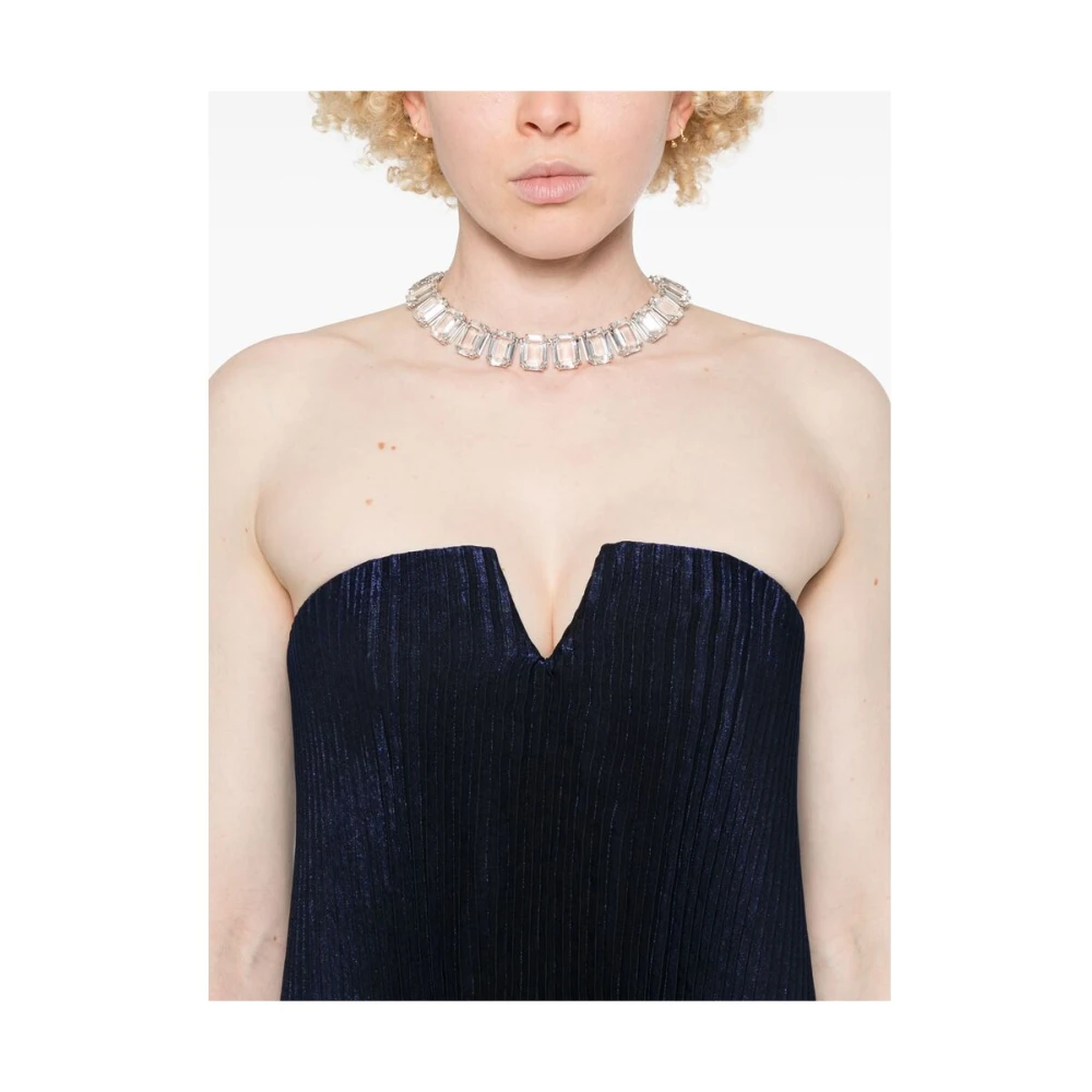 L'idée Midnight Blue Strapless Boned Dress Blue Dames