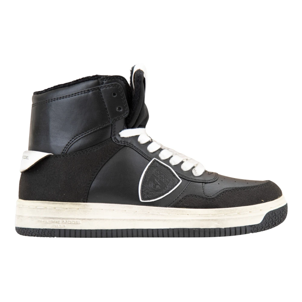 Philippe Model Hoge Top Veterschoenen Dames Sneakers Dames Schoenen Zwart